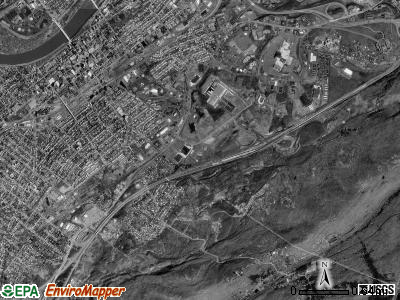Wilkes-Barre township, Pennsylvania satellite photo by USGS