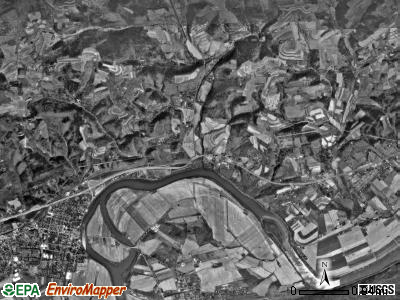 Piatt township, Pennsylvania satellite photo by USGS