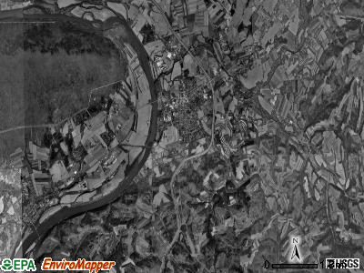 Muncy Creek township, Pennsylvania satellite photo by USGS