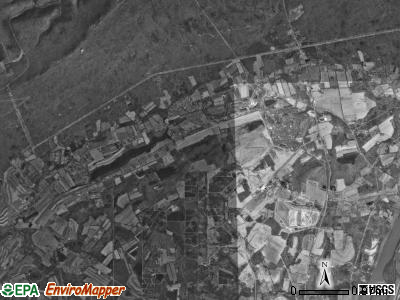 Brady township, Pennsylvania satellite photo by USGS