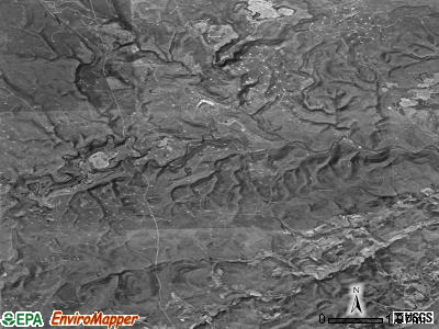 Curtin township, Pennsylvania satellite photo by USGS