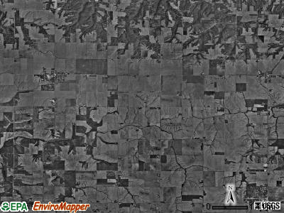 Edgington township, Illinois satellite photo by USGS