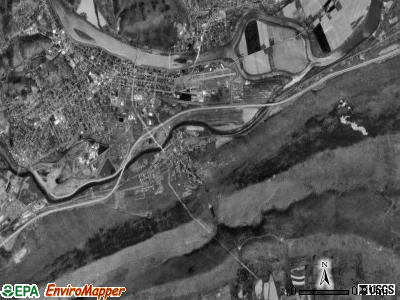 Castanea township, Pennsylvania satellite photo by USGS