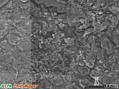 Knox township, Pennsylvania satellite photo by USGS