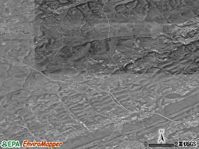 Boggs township, Pennsylvania satellite photo by USGS