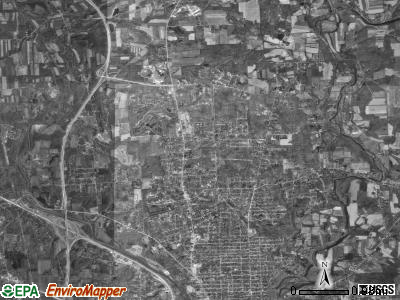 Neshannock township, Pennsylvania satellite photo by USGS