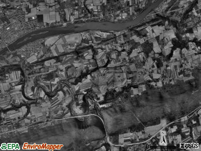 Nescopeck township, Pennsylvania satellite photo by USGS
