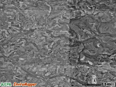 Oliver township, Pennsylvania satellite photo by USGS
