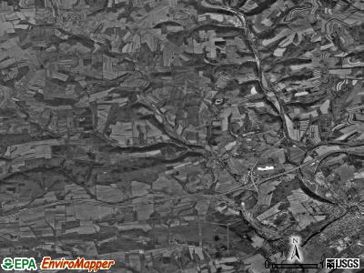 Hemlock township, Pennsylvania satellite photo by USGS