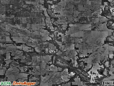 Wyanet township, Illinois satellite photo by USGS