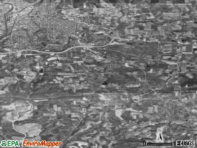 Shenango township, Pennsylvania satellite photo by USGS