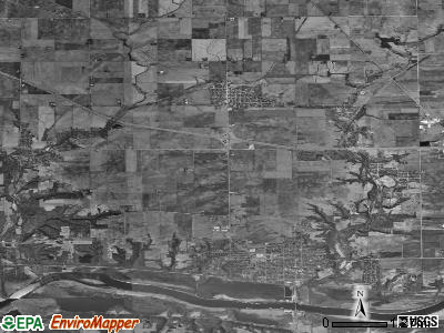Hall township, Illinois satellite photo by USGS