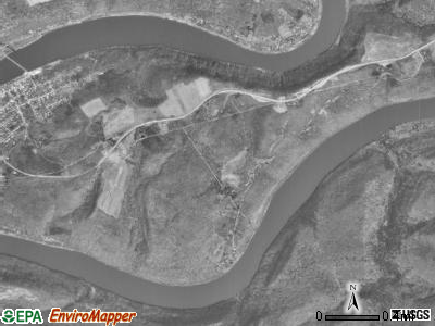 Brady township, Pennsylvania satellite photo by USGS