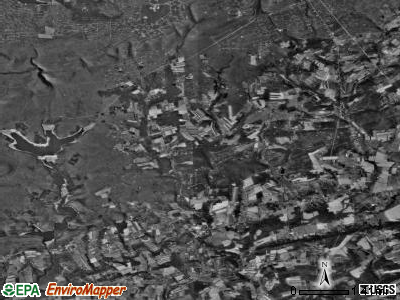 Polk township, Pennsylvania satellite photo by USGS
