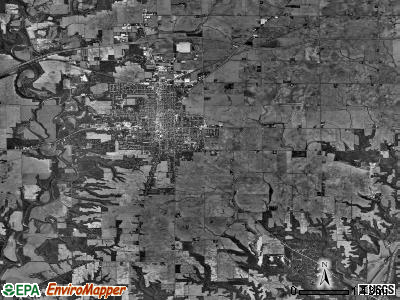 Princeton township, Illinois satellite photo by USGS