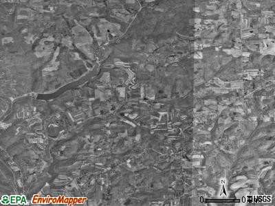 Oakland township, Pennsylvania satellite photo by USGS
