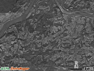 Rush township, Pennsylvania satellite photo by USGS
