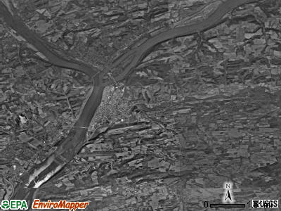 Upper Augusta township, Pennsylvania satellite photo by USGS