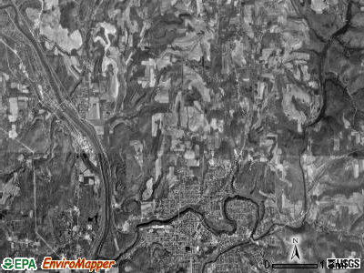 Wayne township, Pennsylvania satellite photo by USGS
