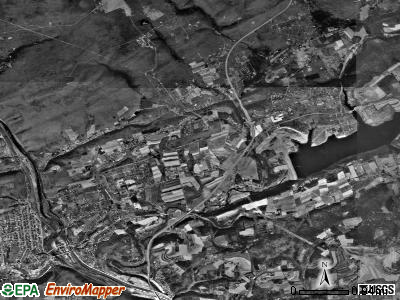 Franklin township, Pennsylvania satellite photo by USGS