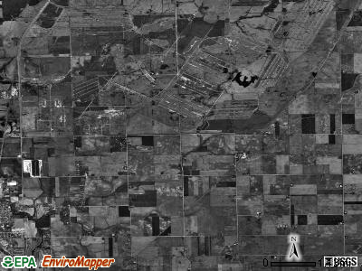 Florence township, Illinois satellite photo by USGS