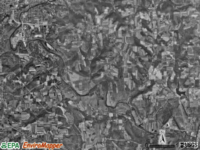 Franklin township, Pennsylvania satellite photo by USGS