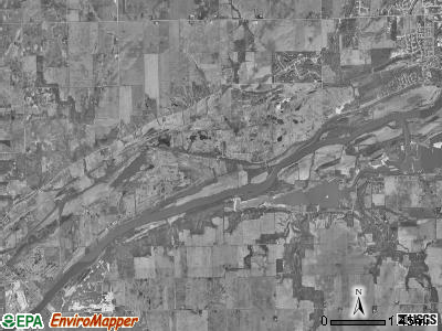 Erienna township, Illinois satellite photo by USGS