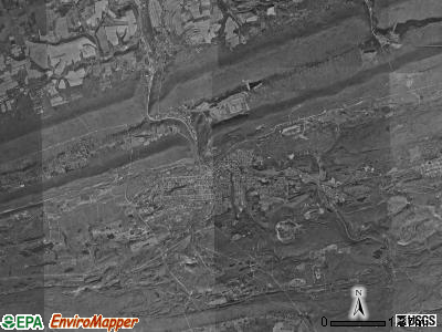 Coal township, Pennsylvania satellite photo by USGS