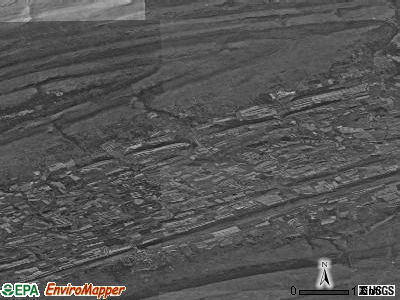 West Beaver township, Pennsylvania satellite photo by USGS