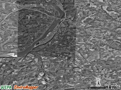 Manor township, Pennsylvania satellite photo by USGS