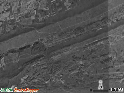 Zerbe township, Pennsylvania satellite photo by USGS