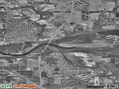 La Salle township, Illinois satellite photo by USGS