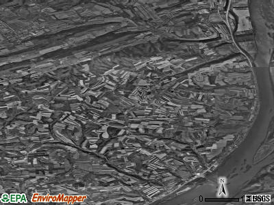 Union township, Pennsylvania satellite photo by USGS