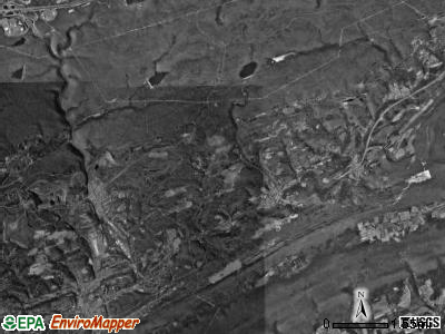 Blythe township, Pennsylvania satellite photo by USGS