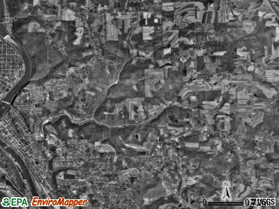 Daugherty township, Pennsylvania satellite photo by USGS