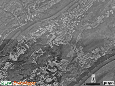 Warriors Mark township, Pennsylvania satellite photo by USGS