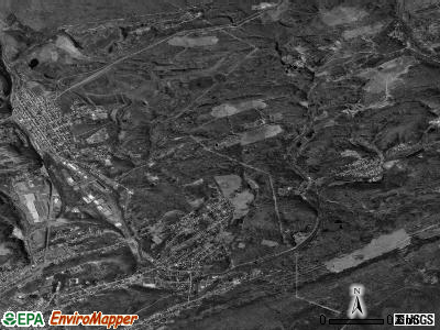 East Norwegian township, Pennsylvania satellite photo by USGS