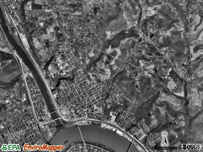 Rochester township, Pennsylvania satellite photo by USGS