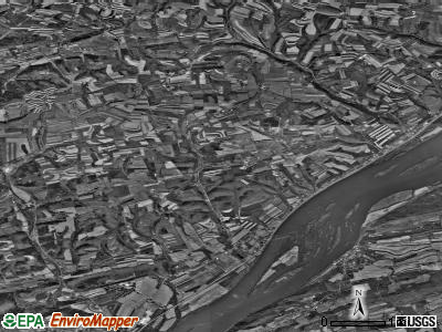 Chapman township, Pennsylvania satellite photo by USGS
