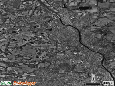 Whitehall township, Pennsylvania satellite photo by USGS