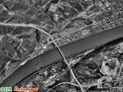 Vanport township, Pennsylvania satellite photo by USGS