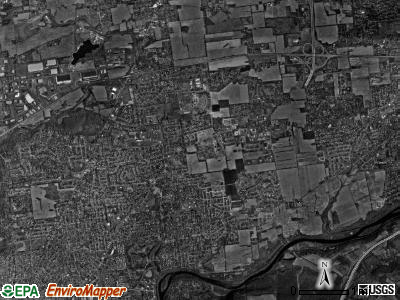 Bethlehem township, Pennsylvania satellite photo by USGS