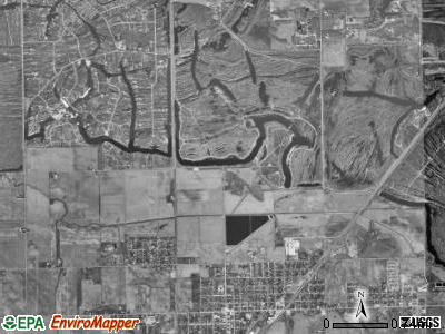 Felix township, Illinois satellite photo by USGS