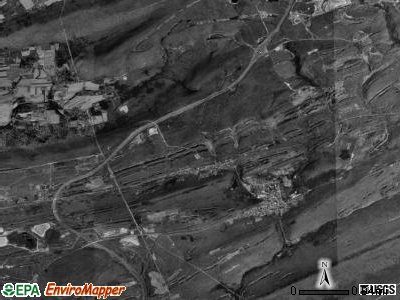 Frailey township, Pennsylvania satellite photo by USGS