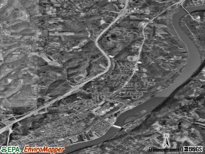 Harrison township, Pennsylvania satellite photo by USGS