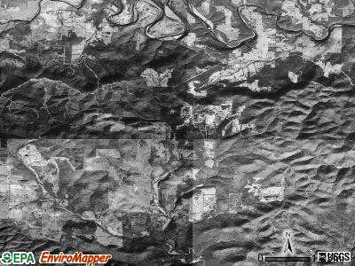 Bearden township, Arkansas satellite photo by USGS