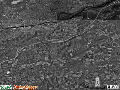 Lower Saucon township, Pennsylvania satellite photo by USGS
