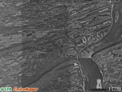 Liverpool township, Pennsylvania satellite photo by USGS