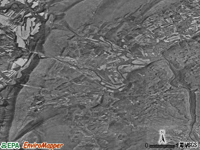 Porter township, Pennsylvania satellite photo by USGS