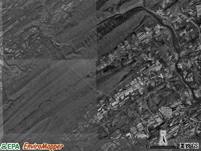 Milford township, Pennsylvania satellite photo by USGS